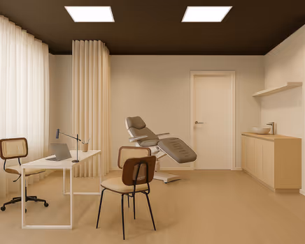 Studio Medicina Estetica Arredi Moderni Luce Calda Comfort Brescia
